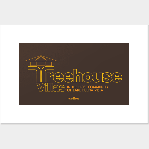 Treehouse Villas Lake Buena Vista Wall Art by RetroWDW